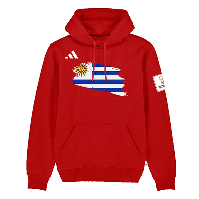 Men's Argentina FIFA World Cup Soccer Red Hoodie