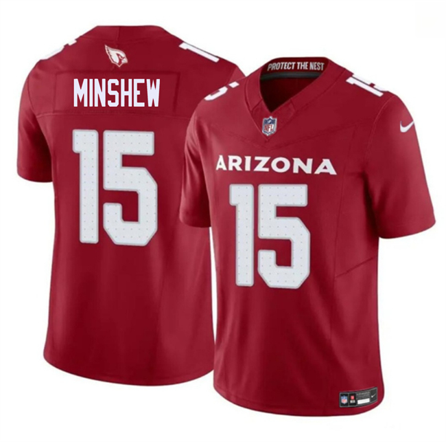 Men's Arizona Cardinals #15 Gardner Minshew Red 2026 F.U.S.E. Vapor Untouchable Limited Stitched Jersey