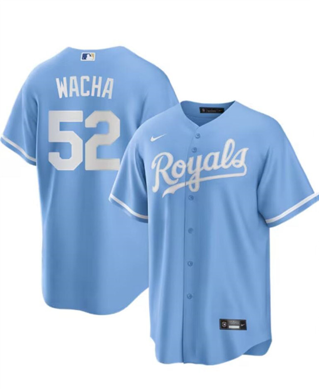 Men's Kansas City Royals #52 Michael Wacha Light Blue  Limited Cool Base Stitched Baseball Jersey