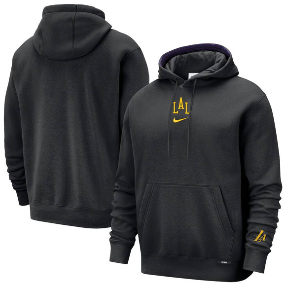 Men's Los Angeles Lakers Black 2025/26 City Edition Hoodie