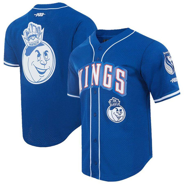 Men's Sacramento Kings Blue 2024/25 City Edition Stitched Baseball Jersey