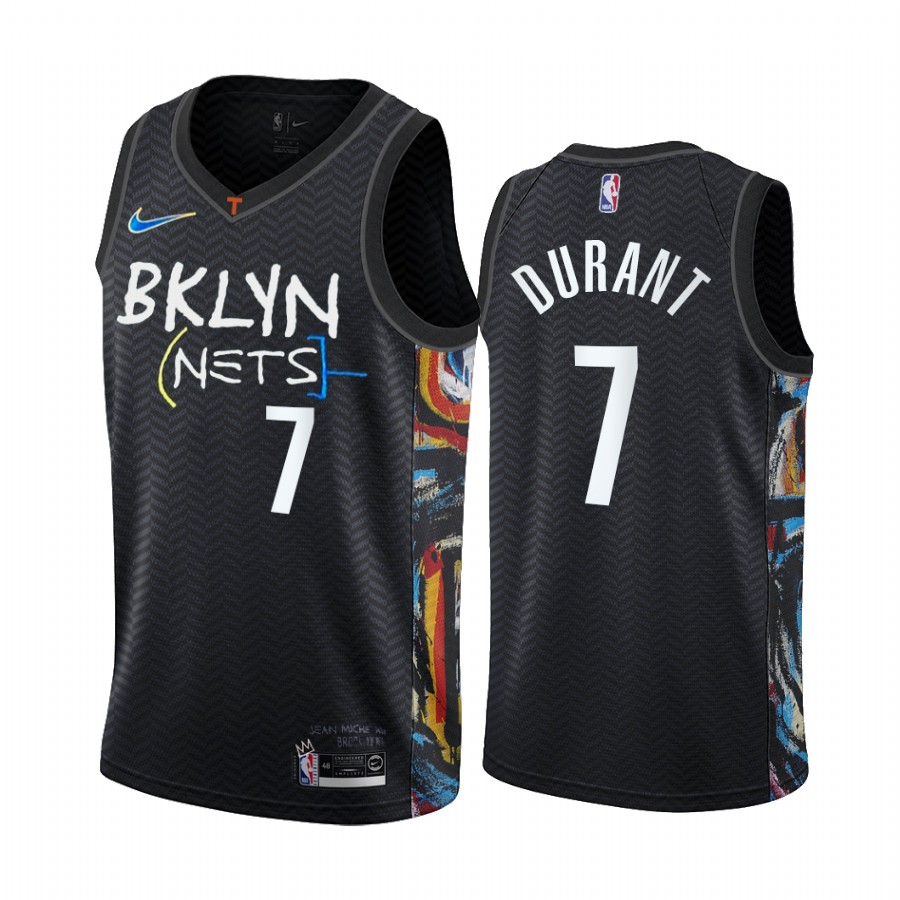 Men\'s Brooklyn Nets #7 î€€Kevinî€ î€€Durantî€ 2020 Black City Edition Stitched î€€Jerseyî€ [NBA_Brooklyn_Nets ...