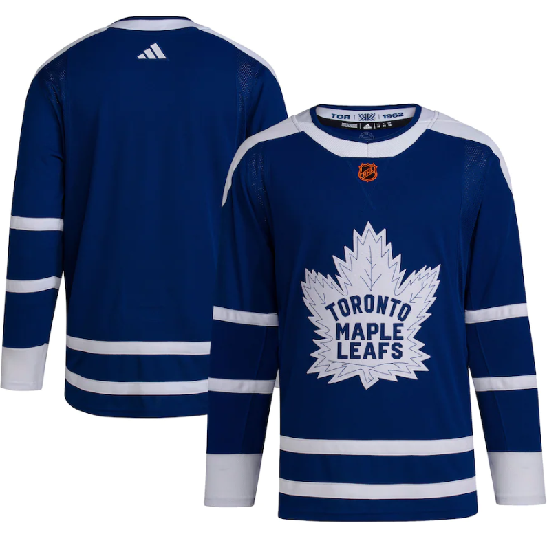 Men's Toronto Maple Leafs Black Blank Blue 2022-23 Reverse Retro Stitched Jersey