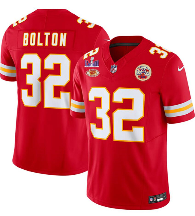 Men's Kansas City Chiefs #32 Nick Bolton Red F.U.S.E. With 