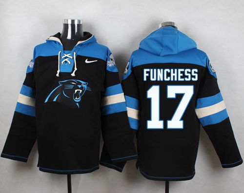 Nike Panthers #17 Devin Funchess Black Player Pullover NFL Hoodie