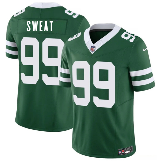Men's New York Jets #99 T'Vondre Sweat Green 2026 F.U.S.E. Vapor Untouchable Limited Stitched Jersey