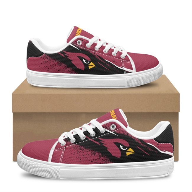 Women's Arizona Cardinals Low Top Casual Sneakers/Shoes 001