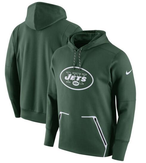 Men's Nike New York Jets Green Champ Drive Vapor Speed Pullover Hoodie