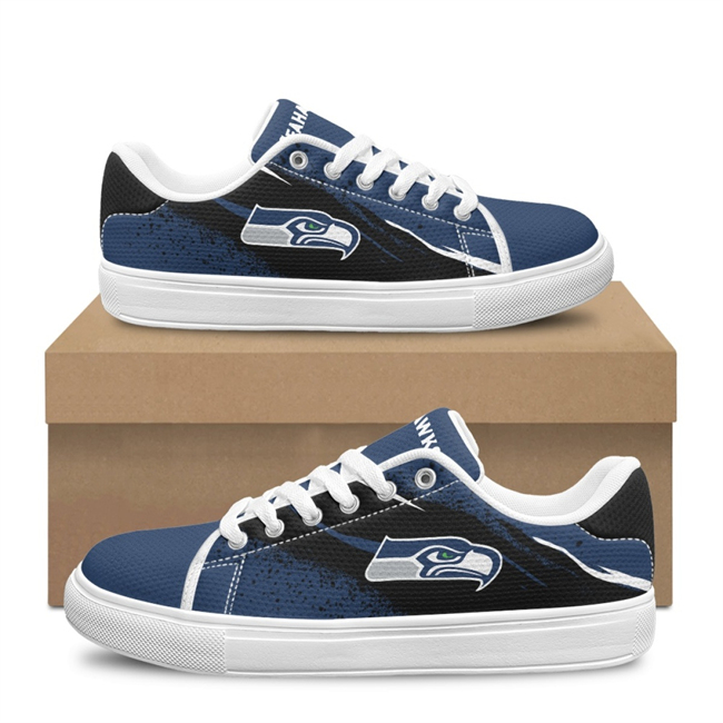 Women's Seattle Seahawks Low Top Casual Sneakers/Shoes 001