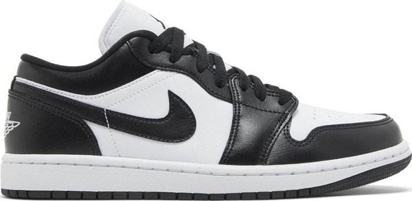 Youth Running Weapon Air Jordan 1 Low Black White Shoes 0705