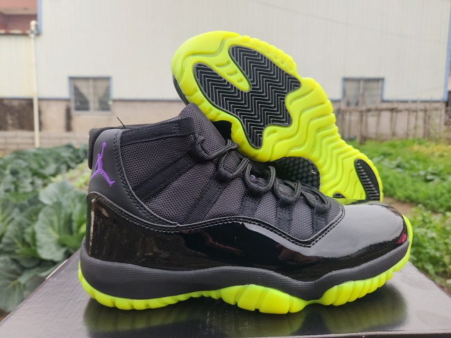 Men's Running weapon Air Jordan 11 Green/Black Shoes 102
