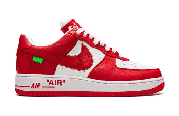 Men's Air Force 1 Red/White Low Shoes 0374