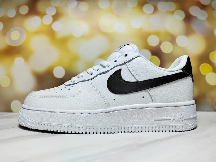 Men's Air Force 1 Low White/Black Shoes 0163
