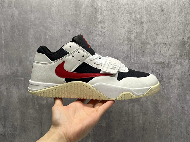 Women Running Weapon Air Jordan Jumpman Jack TR Travis Black/White Shoes 004